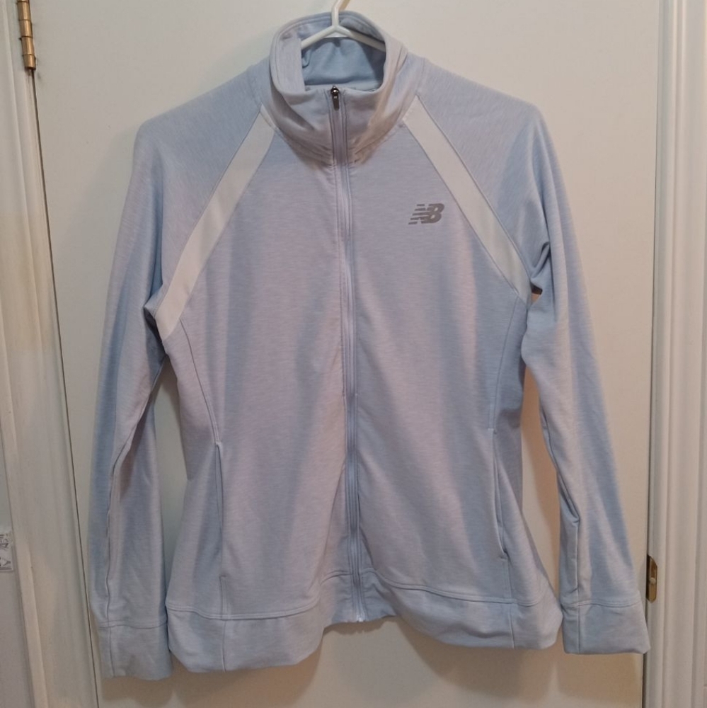 New Balance light blue jacket, size small (S)